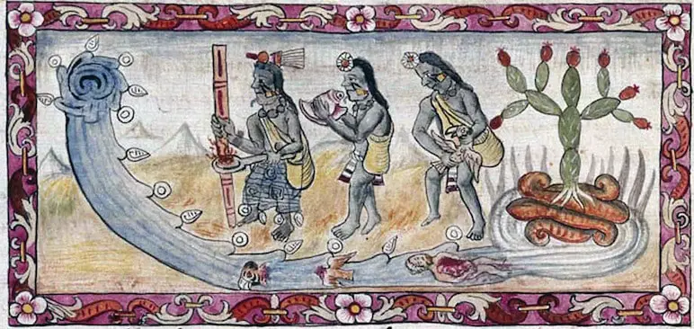 An aztec ritual for flooding
