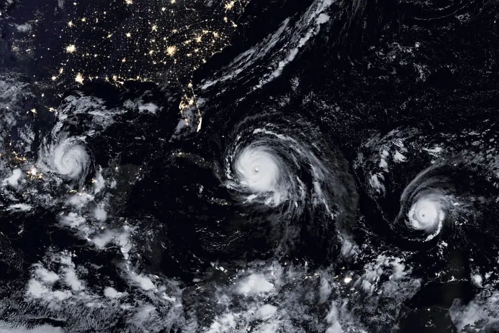 three-hurricanes-as-seen-from-space - Man-made Hurricanes? Controversial theory suggests ‘weather manipulation’ behind powerful storms